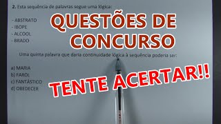 RACIOCÍNIO LÓGICO 83  SÓ QUESTÕES DE CONCURSO [upl. by Gylys]