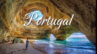 Portugal 4K  Scenic Relaxation Film With Relaxing Music [upl. by Sundberg]