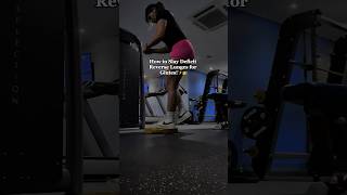 How to target your glutes with deficit reverse lunges 🎀 gym workout fitness [upl. by Acirtap]