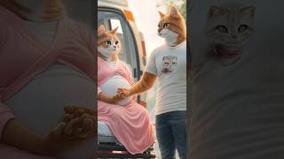 gato distocia 🐱👩‍❤️‍💋‍👩🐈 shorts cat catvideos animals kitten [upl. by Gapin]