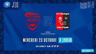 J10 I Nîmes Olympique – US Boulogne CO 20 le résumé I National FFF 20242025 [upl. by Denise]