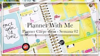 Planner With Me  Fazendo seu insert com papel de scrap e washi [upl. by Rydder543]