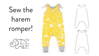 Sew the harem romper pattern from Brindille and Twig with Megan [upl. by Leopold]