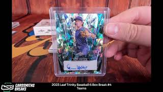 2023 Leaf Trinity Baseball 6 Box Break 4 [upl. by Edelstein]