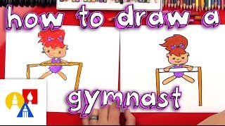 How To Draw A Cartoon Gymnast [upl. by Akiaki]