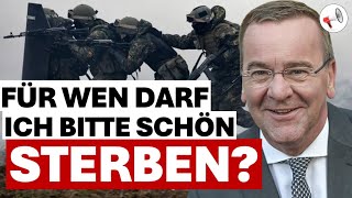 Wehrpflicht voraus Soldaten sind zum Sterben da [upl. by Jovitta]