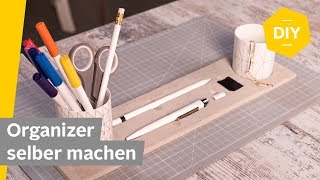 DIY Schreibtisch Organizer aus Knetbeton selber machen  Roombeez powered by OTTO [upl. by Illil]