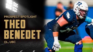 49K Prospect Spotlight Interview UBC OL Theo Benedet [upl. by Notsirk]