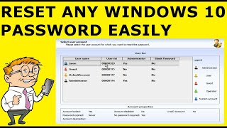 how to reset windows 10 forgotten password using lazesoft live cd [upl. by Moyna]