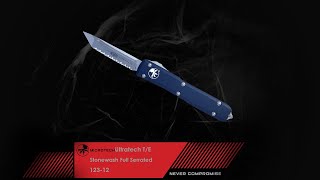 MICROTECH Ultratech TE Stonewash Full Serrated 12312 [upl. by Theurer900]