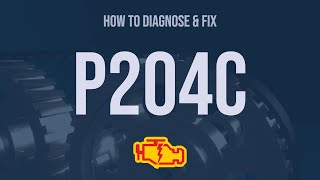 How to Diagnose and Fix P204C Engine Code  OBD II Trouble Code Explain [upl. by Needan]