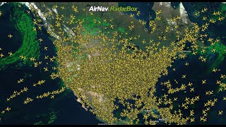 USA Airspace Espaço aérea Estadunidense  Tráfego aéreo internacional [upl. by Sams258]