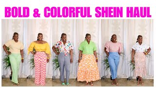 BOLD COLORFUL SHEIN HAUL [upl. by Eiltan732]