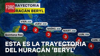 Huracán ‘Beryl’ Se intensifica a categoría 4  Las Noticias [upl. by Cohligan]