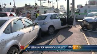 Las Noticias  Dos lesionados por imprudencia al volante [upl. by Grane]