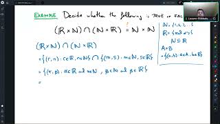 A set theory example of intersections and cartesian producs [upl. by Ilera]