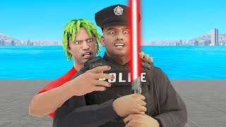 Cop Tries To Steal My Light Saber GTA RP [upl. by Gala]