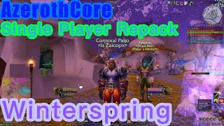 Azerothcore Single Player Repack  Questing in Winterspring  Finally level 60 [upl. by Nethsa]