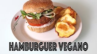 ❤ LANCHE MAIS SAUDÁVEL HAMBURGUER VEGANO ❤  Paula Stephânia [upl. by Brozak]