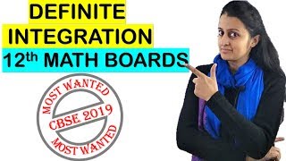 DEFINITE INTEGRATION for 12th BOARD EXAMS CBSEISC 2021 [upl. by Hamaso]