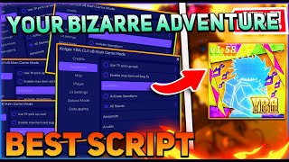 Your Bizarre Adventure Script GUI  Hack Auto Farm Get Item Stand Farm And More PASTEBIN 2024 [upl. by Aniwde]