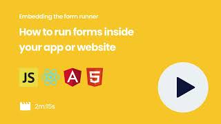 How to run forms inside your application or website [upl. by Eenot969]