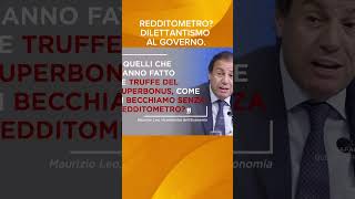 Redditometro Dilettantismo al Governo shorts governomeloni fisco [upl. by Weidman]