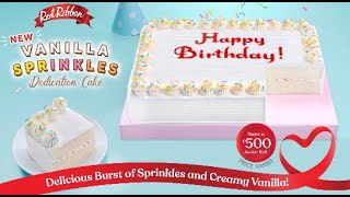 NEW Red Ribbon Vanilla Sprinkles Dedication Cake [upl. by O'Driscoll568]