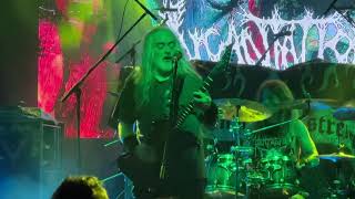 Incantation  Blasphemous Cremation Live in Club Quantic Bucharest România 11032024 [upl. by Anatlus]