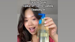 Laroche Posay Lipikar AP Gentle Foaming Cleansing Oil [upl. by Holmann]