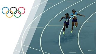 US womens 4x100 relay progresses into final after a solo rerun [upl. by Zaria72]