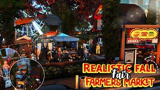 REALISTIC FALL FARMERS MARKET FAIR │THE EXIST SAVE FILE│ The Sims 4 [upl. by Ameerak135]