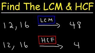 How To Find The LCM and HCF Quickly [upl. by Orban]