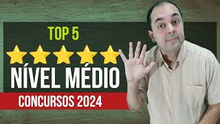 5 Melhores concursos Nível Médio para 2024 [upl. by Alcus]