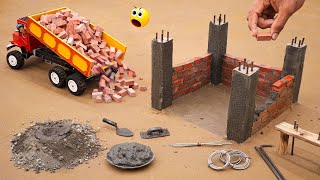 diy truck bricks house construction science project sanocreator [upl. by Sevart]