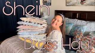 Shein Dress Haul  Mid Size Haul  10 Dresses [upl. by Anisamot]