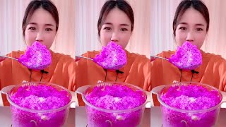 Qians new ice eating videoonly bites ice eating asmr ❤️ [upl. by Guod]