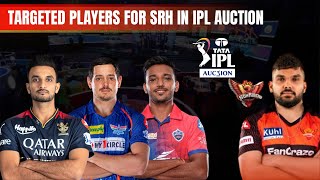 SRH Auction Strategy and Targeted Players for IPL 2024 Auction  Sunrisers Hyderabad [upl. by Adelina]