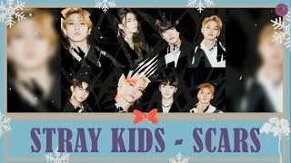 STRAY KIDS  SCARS Korean Ver  Easy Lyrics amp Terjemahan [upl. by Yelmene]