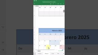 Calendario 2025 en Excel Mobile [upl. by Carlen]