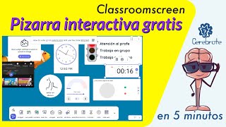 Cómo tener una pizarra o tablero interactivo en clase gratis  Classroomscreen [upl. by Arrekahs]