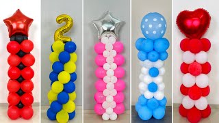 5 Very Easy Method of Balloon Pillar for any occasion at home [upl. by Akinej]