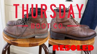 Thursday Boots Resoled after 4 years [upl. by Anneiv]