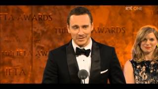 Michael Fassbender IFTA Awards [upl. by Kassity]