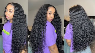 QUICK DEEP WAVE 6X6 HD LACE CLOSURE WIG INSTALL ft Asteria Hair [upl. by Raleigh]