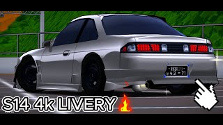 S14 4K LIVERY  Fr legends  Password is in the video [upl. by Calva514]