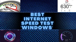 Internet Speed Checker  Windows 10  Windows 11 [upl. by Goldwin61]