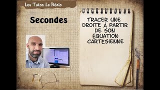 Tracer une droite à partir de léquation cartésienne [upl. by Zelma]