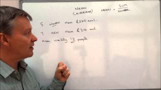 How to calculate mean  average wage exam question [upl. by Ebbie]