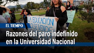 Estudiantes de Universidad Nacional llegaron al Mineducación para dialogar con el Gobierno [upl. by Kral]